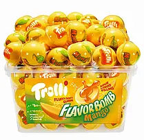 Цукерки желейні Trolli Mango Flavor Bomb Тролі Манго Флаворбомб 3D Candy 60 штук 1128 г Німеччина