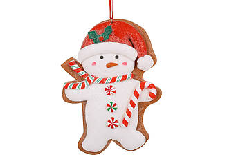 Ялинкова підвіска Пряниковий Сніговик 12.5 см