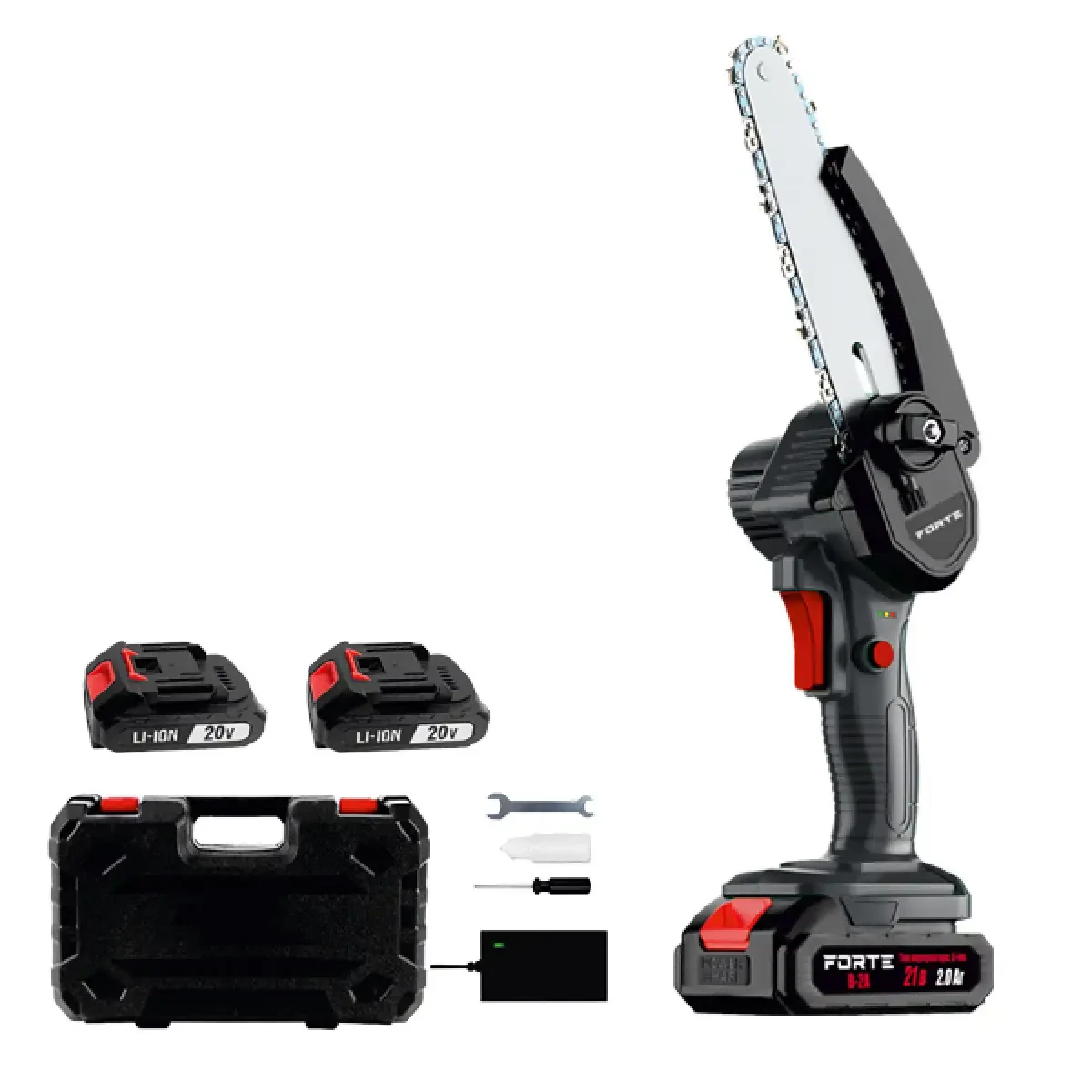 Пила ланцюгова Форте акумуляторна CS-15B 20в +2АКБ, фото 1