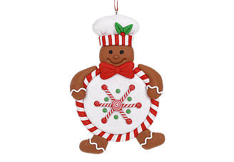 Ялинкова підвіска Пряниково-карамельний кухар 13 см