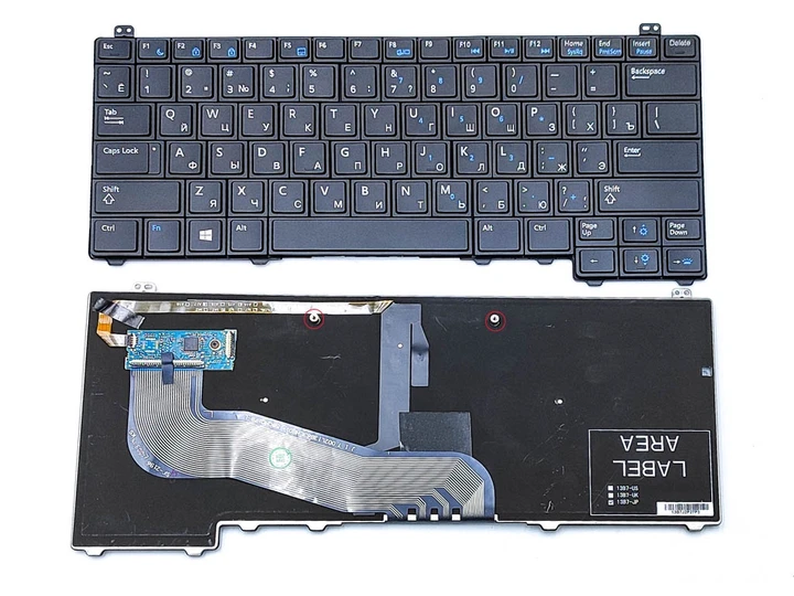 Клавіатура для DELL Latitude E5440 (RU Black з підсвічуванням), фото 1