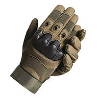 Сенсорні тактичні рукавички повнопалі армійські військові. Штурмові перчатки ЗСУ з пальцями для смартфона