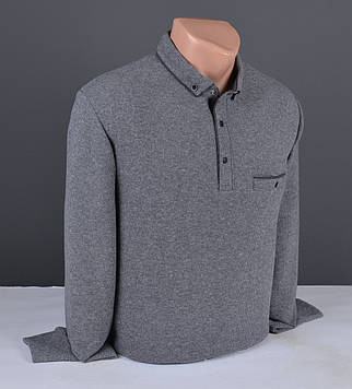 Чоловічий джемпер | чоловічий светр T-Ring з коміром сірий Туреччина 9339