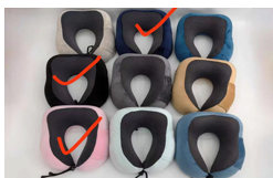 Дорожня подушка для подорожей (чорна, синя, рожева) (100), фото 1