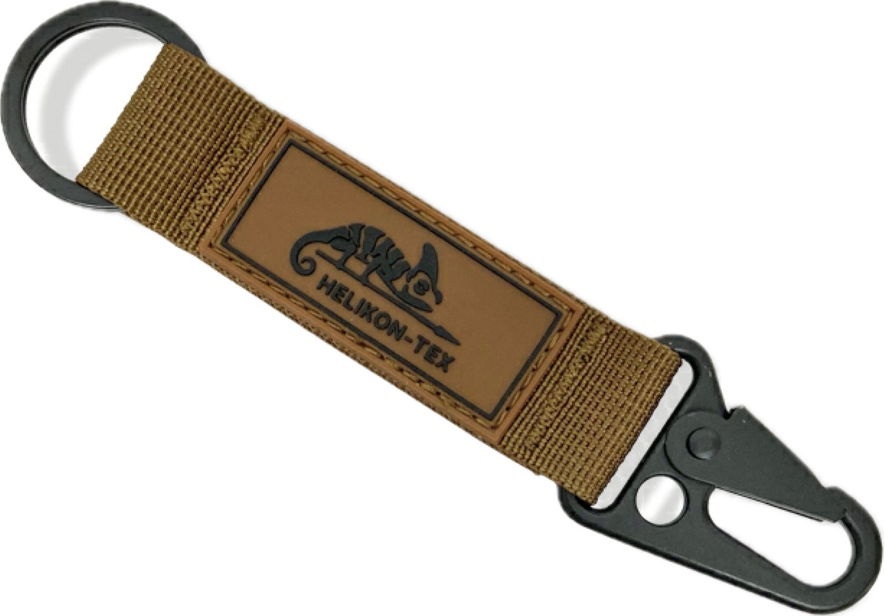 Брелок-карабін з Logo Helikon-Tex Coyote, фото 1