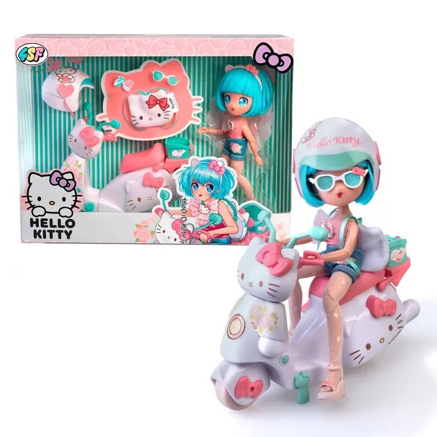 Ігровий набір 4SF Hello Kitty Красуня Пінк на скутері з аксесуарами HKTF3000, фото 1
