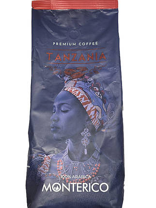 Кава у зернах Monterico Tanzania 1 кг Іспанія, фото 1