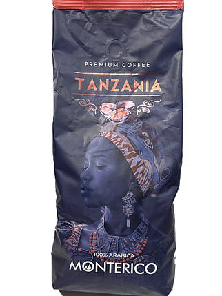 Кава у зернах Monterico Tanzania 1 кг Іспанія, фото 2