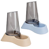 Диспенсер для корму або води ACQUA NUVOLA MP Bergamo, бежевий/синій, 0, 65 л (*)