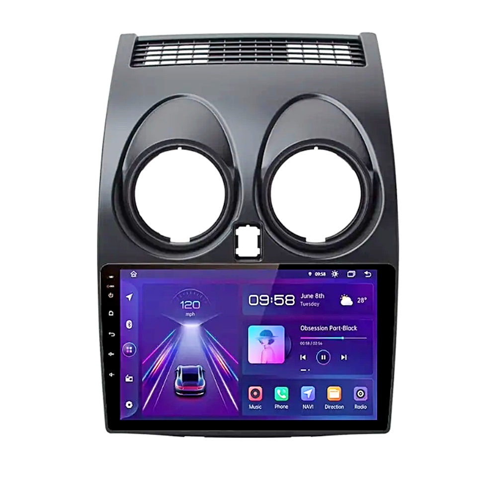 Штатна магнітола андроїд Nissan Xtrail/Qashqai, Автомагнітола 2 дин 2/32, штатний головний пристрій низсан, фото 1