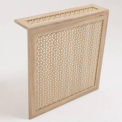 Декоративний екран з кришкою на батарею колір Дуб Сонома, 62 х 60 х 17 см