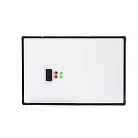 Дошка магнітна під маркер 60х90 см. Дошка маркерна FP чорна рамка