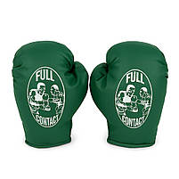 Боксерський набір для дітей Full Contact — груша 58 см з рукавичками, зелений, фото 4