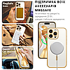 Чохол для iPhone 16 Pro Max MagSafe магнітне кільце прозорий Gold Золотий силіконовийЧохол для iPhone 16 Pro Max MagSafe магнітне, фото 7