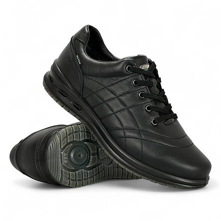 Чоловічі кросівки зимові Grisport Spo-Tex (Італія) шкіряні водонепроникні чорні на шнурівці 43023A19tn, фото 1