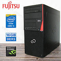 Fujitsu P920 - Intel Core i5-4570/ 16GB DDR3/ NVIDIA 4GB DDR5/ 240GB+1000GB Системний блок, Ігровий ПК