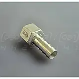 Штуцер шланговий нержавіючий DN15 (1/2") внутр. різьба, н/ж сталь AISI304, ялинка 12.7 мм, BSPP, Class 150, фото 5