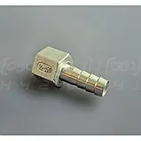 Штуцер шланговий нержавіючий DN15 (1/2") внутр. різьба, н/ж сталь AISI304, ялинка 12.7 мм, BSPP, Class 150, фото 4