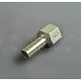 Штуцер шланговий нержавіючий DN15 (1/2") внутр. різьба, н/ж сталь AISI304, ялинка 12.7 мм, BSPP, Class 150, фото 6