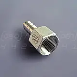 Штуцер шланговий нержавіючий DN15 (1/2") внутр. різьба, н/ж сталь AISI304, ялинка 12.7 мм, BSPP, Class 150, фото 10