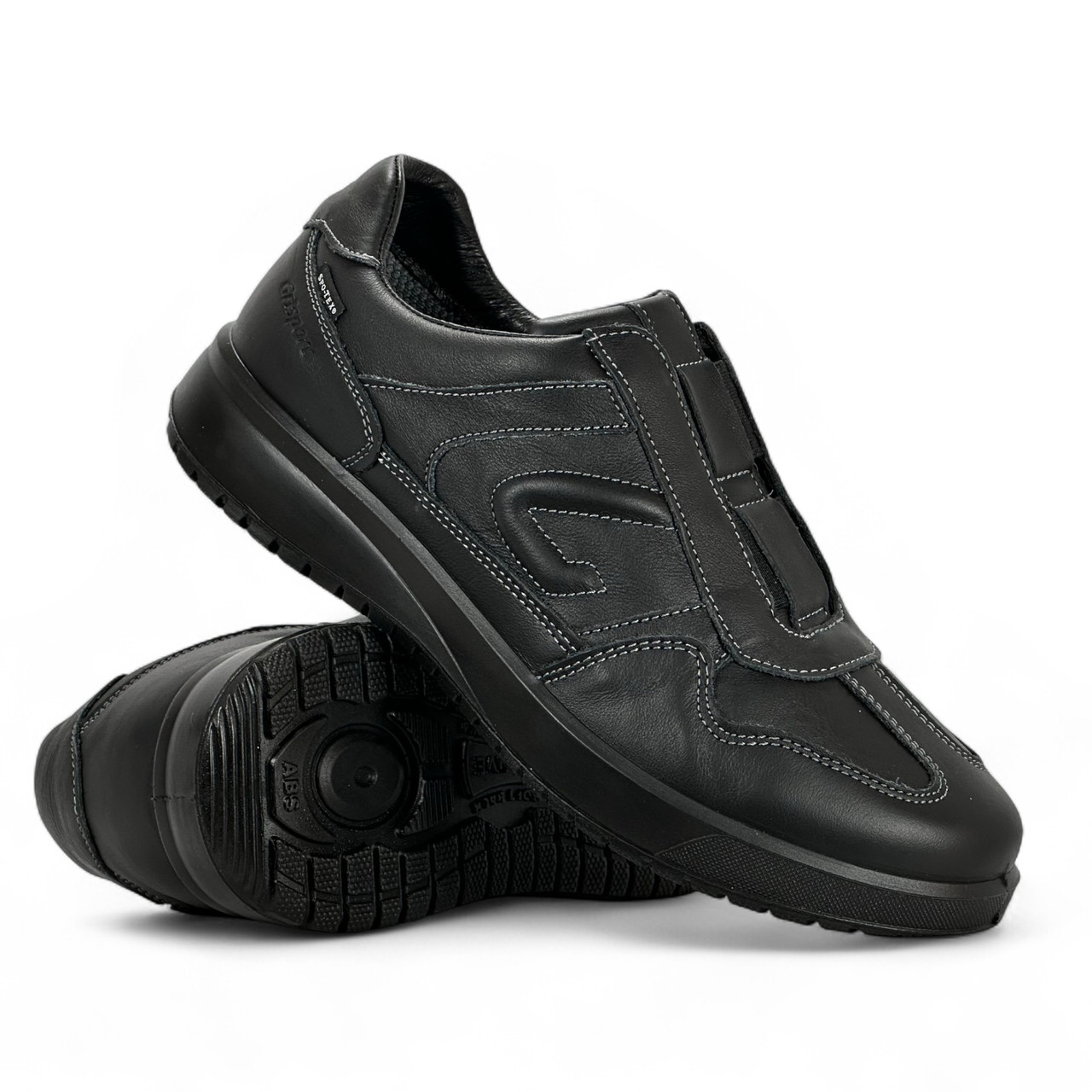 Чоловічі кросівки зимові Grisport Spo-Tex (Італія) шкіряні водонепроникні чорні 43642A79tn