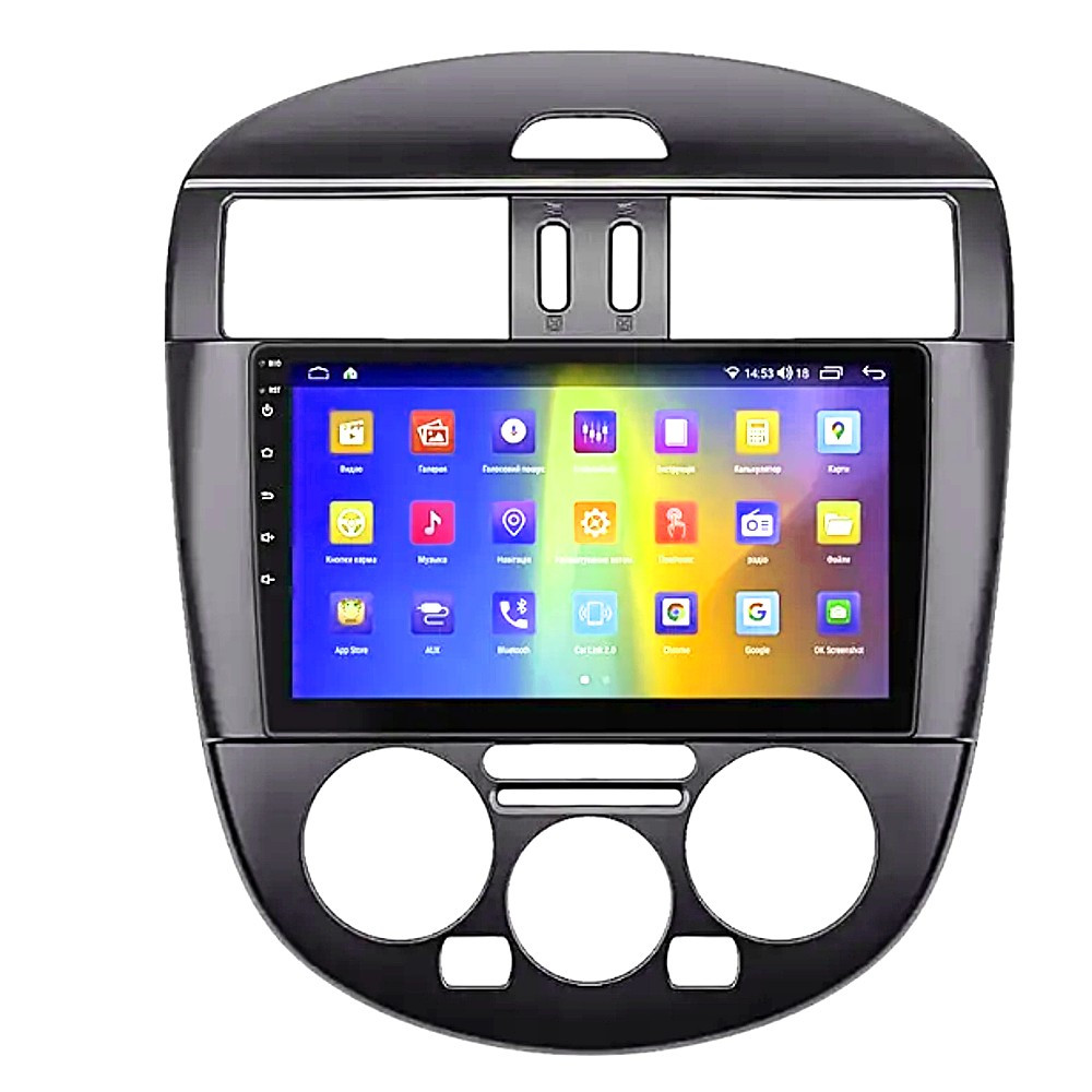 Штатна магнітола андроїд Nissan Tiida (manual), Автомагнітола 2 дин 2/32, штатний головний пристрій низсан, фото 1