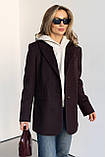 Жіноче демісезонне кашемірове пальто-жакет, фото 2