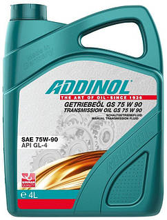 Трансмісійна олива Addinol GS 75W-90, 4л 4014766250216
