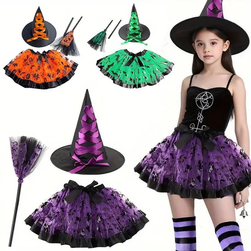 Дитячий костюм відьми на Хелловін, ранок. Дитячий костюм "Відьмочка", фото 1