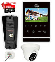 Комплект відеодомофона 4" з додатковою відеокамерою