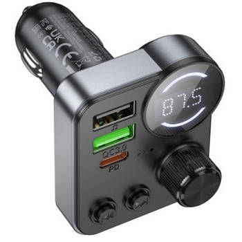 FM Модулятор Hoco E86 (Чорний)