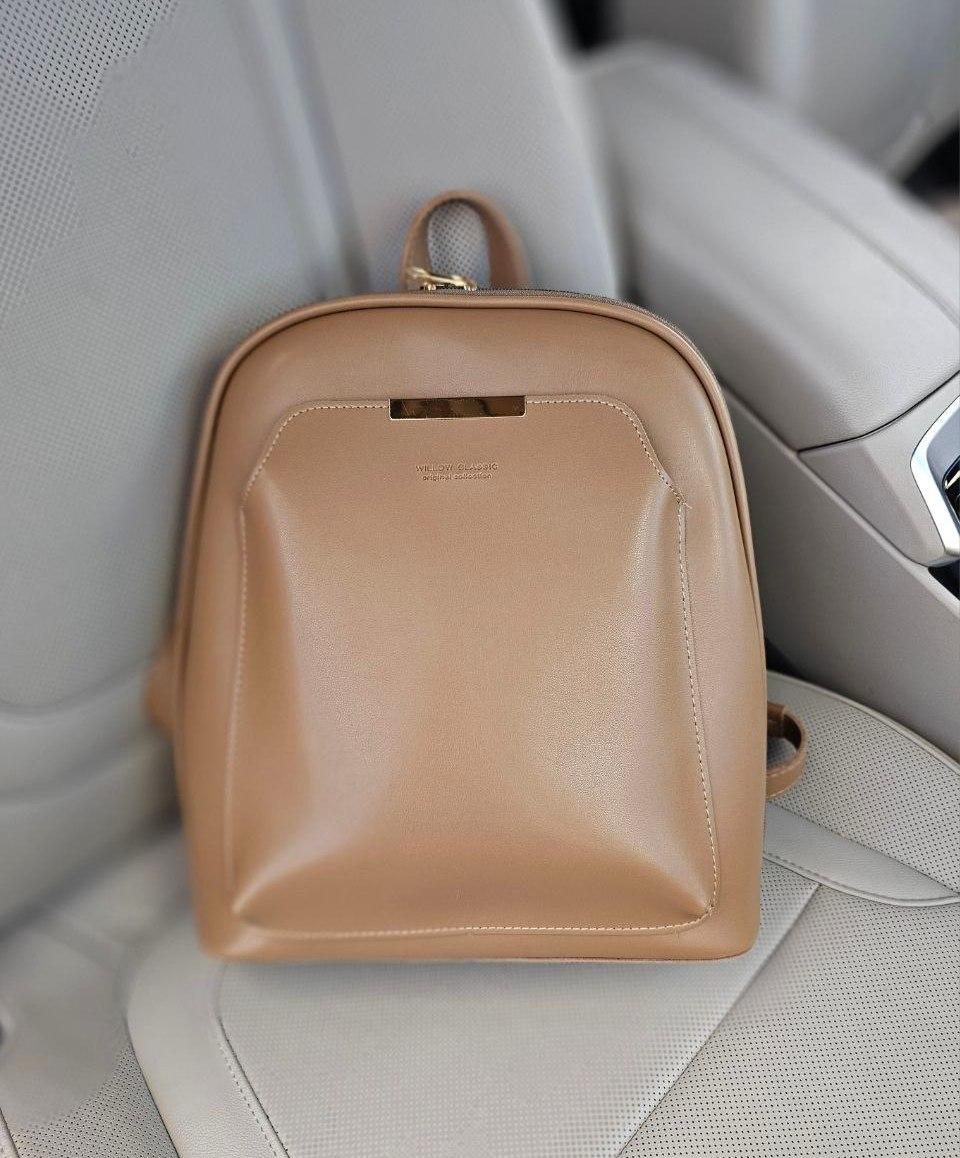 Жіночий рюкзак міський молодіжний сумка-рюкзак з планкою моко екошкіра, фото 1