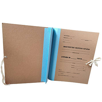 Папка Міністерство оборони України 40 мм коленкор тверда обкладинка справ за особовим складом клапан