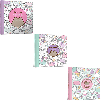 Комплект з 3 книг Клера Белтона (Мінірозмальовка Pushee + Розмальовка Pusheen + Наймиліша розмальовка)