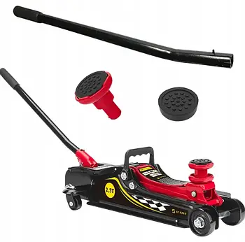 Гідравлічний домкрат підкатний, 385мм, 2,5т/ Домкрат для авто / Підкатний домкрат / Домкарат гідравлічний