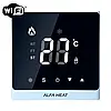 Терморегулятор програмований для теплої підлоги Alfa Heat Smart WI-FI Білий