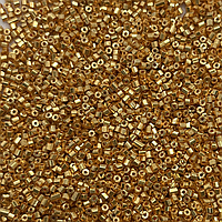 Бісер чеський Preciosa Рубка металізований 18583 калібр 10/0 Червоне-золото 5 грам