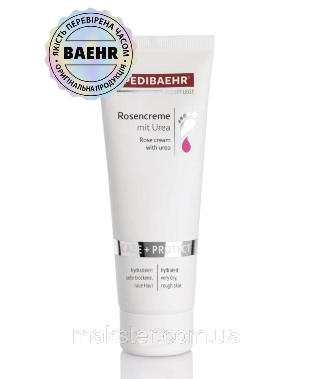 КРЕМ З 10%-НОЮ МОЧЕВИНОЮ ТА ТРОЯНДОВОЮ ОЛІЄЮ ДЛЯ НІГ 30МЛ (ROSE CREAM), PEDIBAEHR