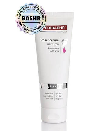 КРЕМ З 10%-НОЮ МОЧЕВИНОЮ ТА ТРОЯНДОВОЮ ОЛІЄЮ ДЛЯ НІГ 30МЛ (ROSE CREAM), PEDIBAEHR, фото 1