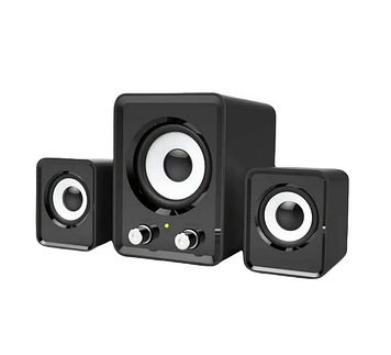 Акустична система 2.1 для комп'ютера ноутбука 11Вт USB SAM-9000 чорний