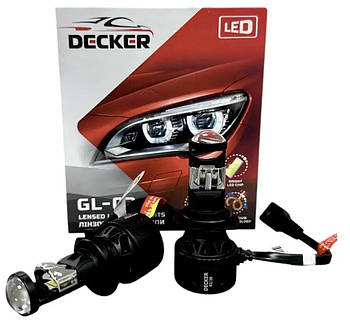 Світлодіодна лампа з лінзою Decker LED GL-02 5K H7 Гарантія 1 рік