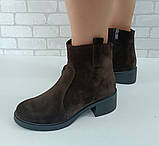 Черевики жіночі на підборі шкіряні від виробника модель ШТ25-1210, фото 2