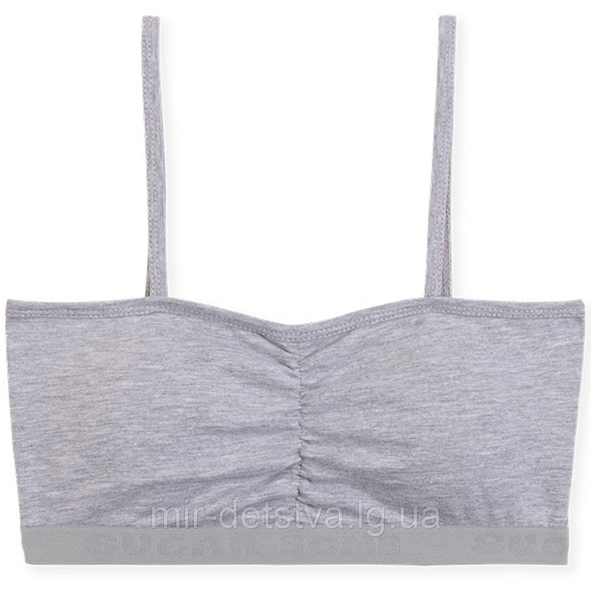 Топік для дівчинки сірий TM Baykar, Туреччина оптом. Розмір 7 (170-176 см)