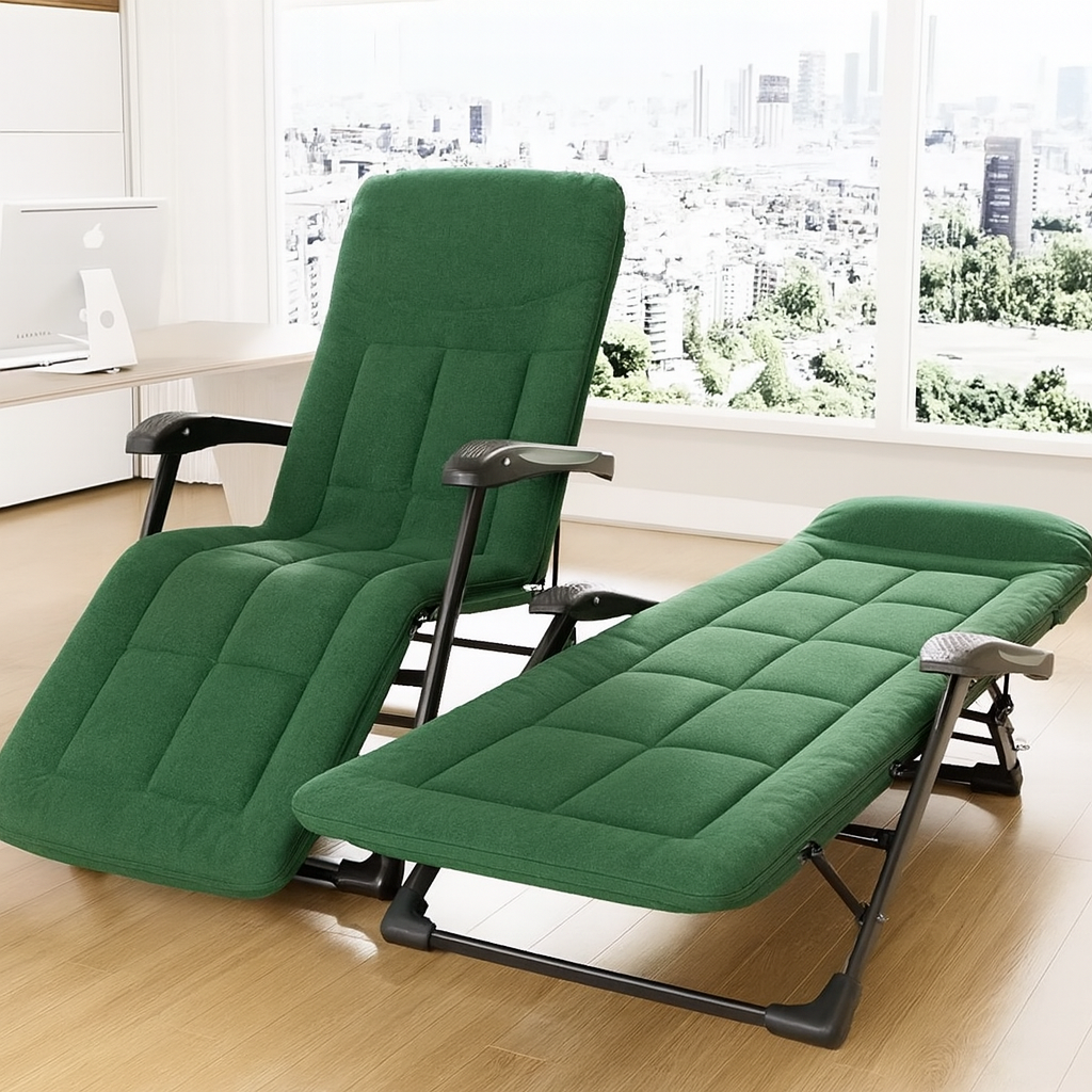 Крісло ліжко з вбудованим матрацом LEOBRO Green (LB-FCB-G3-GRN)