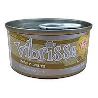 Консерва для котів VIBRISSE MENU з тунцем та качкою в соусі, 70 г (*)