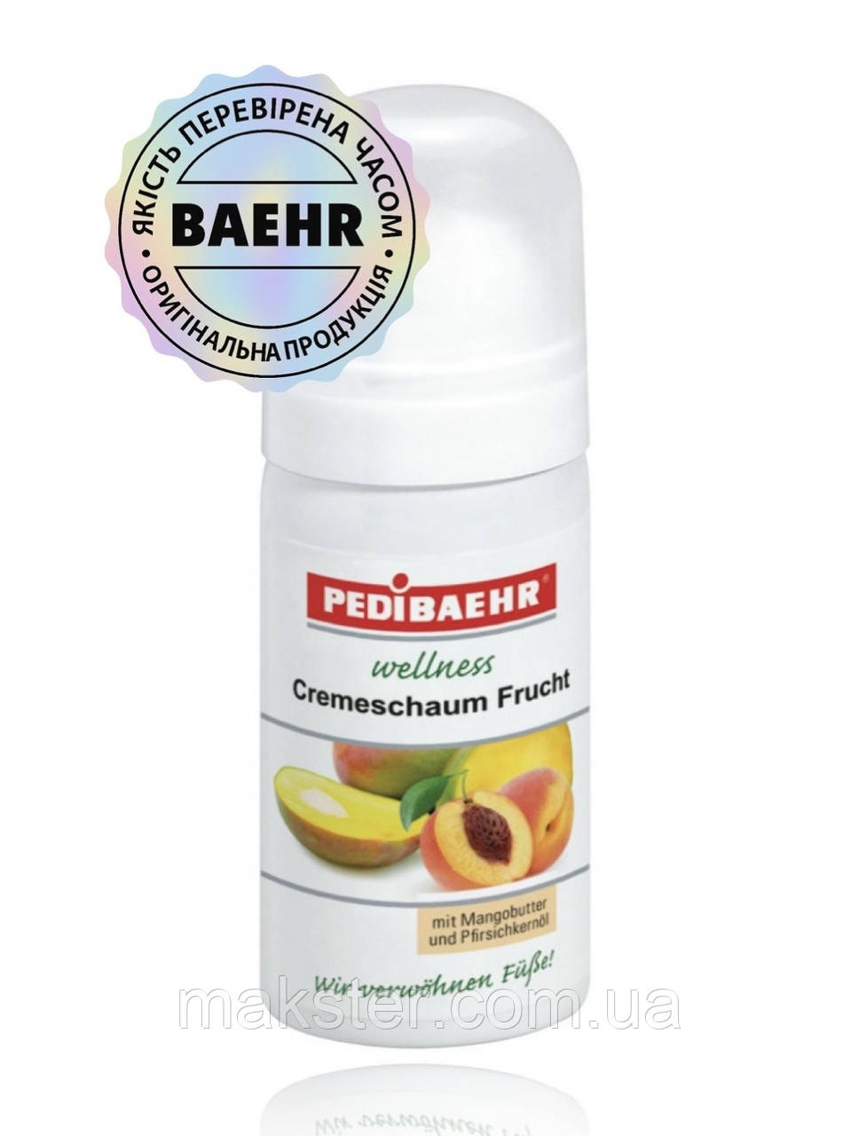 ФРУКТОВА КРЕМ-ПІНКА З МАСЛОМ МАНГО І СЕЧОВИНОЮ ДЛЯ НІГ 35 МЛ (CREMESCHAUM FRUCHT), PEDIBAEH