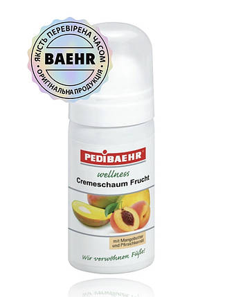 ФРУКТОВА КРЕМ-ПІНКА З МАСЛОМ МАНГО І СЕЧОВИНОЮ ДЛЯ НІГ 35 МЛ (CREMESCHAUM FRUCHT), PEDIBAEH, фото 1