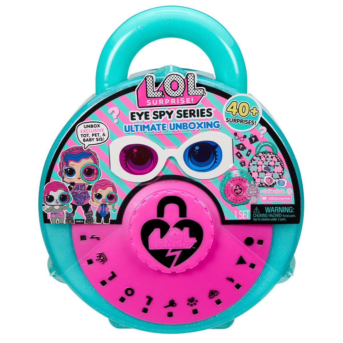 Ігровий набір з ляльками L.O.L. Surprise! серії Eye Spy Великий сюрприз з загадками валіза Лол 542698, фото 1