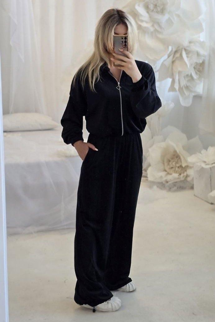 Костюм спортивний велюровий в стилі оверсайз 9852, фото 1