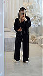 Костюм спортивний велюровий в стилі оверсайз 9852, фото 6